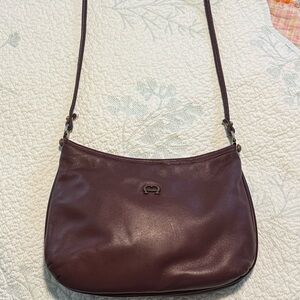 Vintage Etienne Aigner Leather Shoulder Bag – Classic Burgundy
